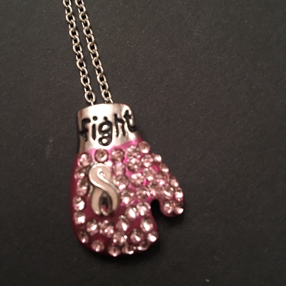 Breast Cancer Fight Necklace - Picture 2 of 7